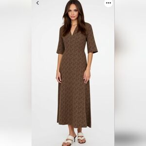 Mata Traders Brown Maxi Dress